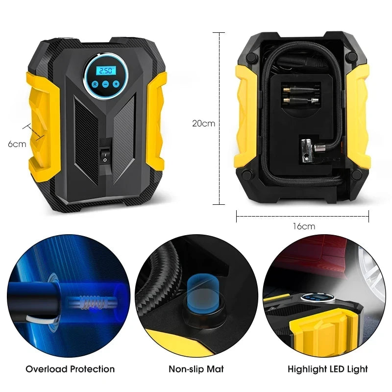 Compresor de Aire Portátil para Automóvil